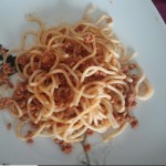 Receita de Esparguete com molho de carne