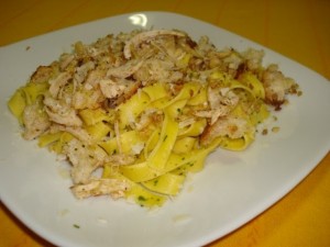 Receita de Frango com Tagliatelle