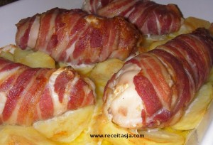 Receita de Rolinhos Frango com Frutos Secos