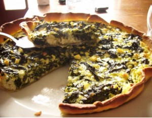 Receita de Quiche de Espinafres