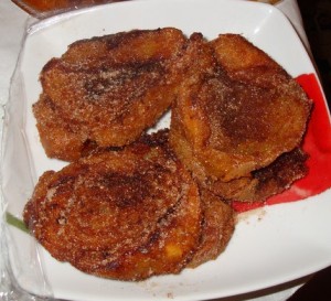 Receita de Rabanadas com Vinho Tinto