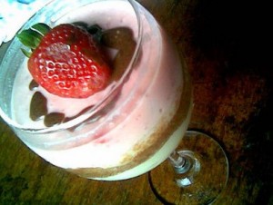 Receita de Gelado de Taça Tricolor