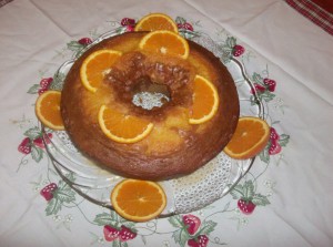 Receita de Bolo Ensopado de Laranja