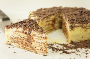 Receita de Bolo de Bolacha e Chocolate