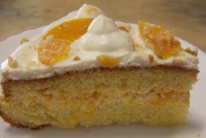 Receita de Bolo Humido de Pessego