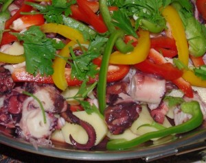 Receita de Cataplana de Polvo