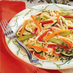 Receita de Linguini triccolor