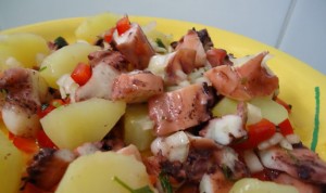 Receita de Salada de Polvo e Batata