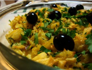 Receita de Bacalhau à Brás no Forno