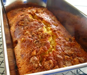 Receita de Bolo de Laranja, Nozes e Canela