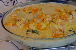 Receita de Camarões com Leite de Coco