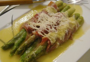 Receita de Espargos com Bacon