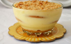 Receita de Leite Creme com Bolacha
