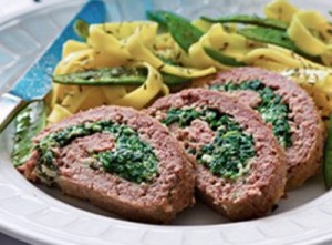 Receita de Rolo de Carne com Espinafres