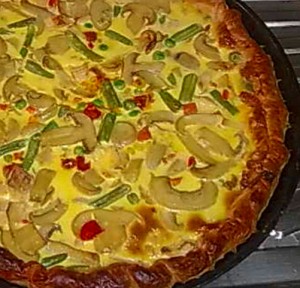 Receita de Tarte de carne e legumes