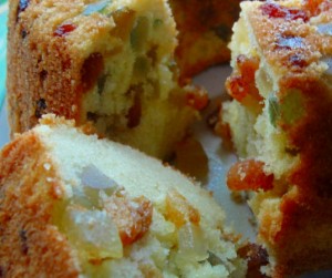 Receita de Torta de fruta cristalizada