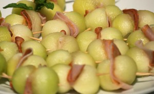 entrada de meloa com paio