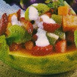 salada de frutas com papaia