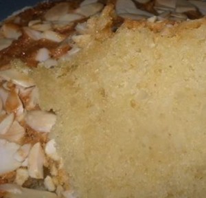 bolo de amendoa e canela