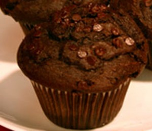 muffins de chocolate