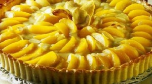tarte de pessego e amendoa
