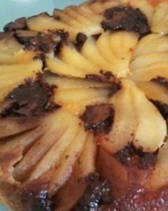 tarte de peras e chocolate