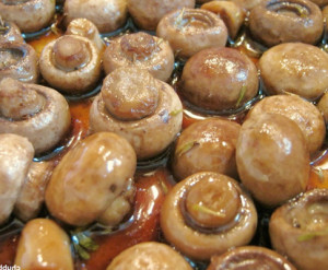 cogumelos no alhinho