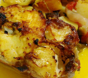 tamboril com laranja