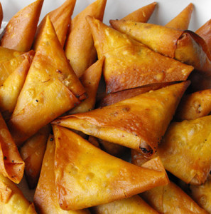 chamucas de delicias do mar