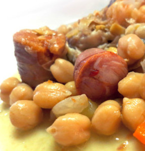 grao guisado com farinheira