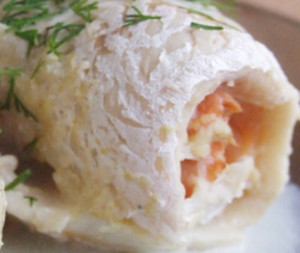 rolinhos de linguado