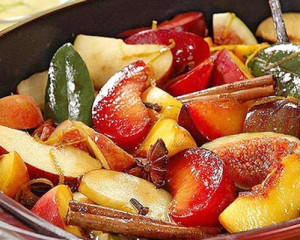 frutos tropicais gratinados