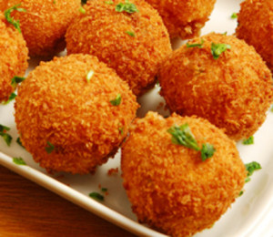 fofinhos e redondinhos recheados de bacalhau