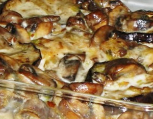 tortellini com beringelas no forno