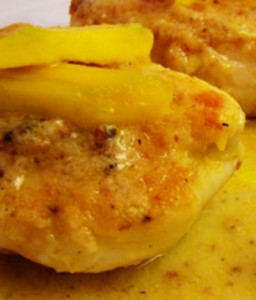 medalhoes ao tempero de laranja e manga