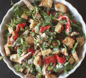 cavala em taça com torrada mimada