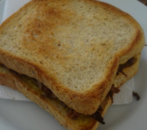 frango em fatias torradas com especialidade