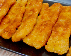 filetes com legumes assados