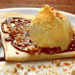 crepes de chocolate com amendoim