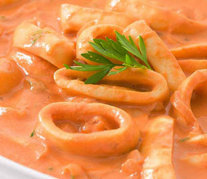 lulas estufadas com natas