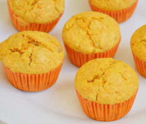 muffins de cenoura e laranja